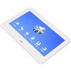 HaDLaM Cornice elettronica, cornice digitale con calendario bianco, riproduzione in loop multifunzione 100-240 V per ufficio per famiglia