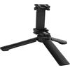 Sahgsa Mini Supporto per Treppiede per Telefono da Tavolo con Design Leggero a Slitta Fredda per Vlog in Streaming Live in Plastica Nera