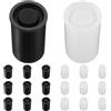 Uonlytech 20pezzi Contenitori Per Pellicola Riutilizzabili Da Neri Scatole Vuote in Pe Resistenti Per Film Fotografici e Piccoli Oggetti Tappi Ermetici Antiperdita Per Viaggi e