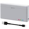 Oxxggkao Action Camera Batteria Ricarica con Custodia Protettiva, Carica 2 Batterie, Alimentazione USB per 4/3 Batteria Case