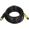 yiMANtrading Cavo prolunga video 4 pin, cavo video per auto schermato, connettore aeronautico maschio-femmina lungo 32,8 piedi per telecamera retrovisiva CCTV, camion rimorchio autobus