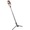 Iuhtrb Instanti Attaccare Selfie Stick Treppiedi 3200 Gauss Cicli chiusi Leggero Rotazione 360 Creatori di contenuti Strumento a sgancio rapido Treppiedi per telefono Supporto