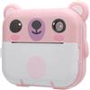 Goshyda Stampa Istantanea con Fotocamera per Bambini, Regali di Compleanno di Natale per Ragazze di 3 4 5 6 7 8 9 Anni, Fotocamera Digitale per Bambini 1080P, Giocattoli per Bambini Dai