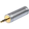 BKL ELECTRONIC 1103096 1103096 Jack Audio Adattatore [1 Jack maschio 2,5 mm - 1 jack femmina 3,5 mm] Oro