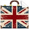 DIYthinker Union Jack retro valigia gran Bretagna bandiera britannica cultura occhiali panno di pulizia Gift Phone Screen Cleaner 5PCS