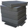 PELI 0371 Set Schiuma Di Ricambio, Accessorio Per Valigia Protector Originale, Compatibile 0370 Cube Case, Colore: Nero