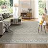 the carpet Calgary - tappeto per interni robusto e facile da pulire, ideale per soggiorno, cucina o sala da pranzo, adatto anche per esterni - resistente alle intemperie - Beige-diamante, 67 x 180 cm