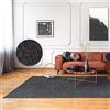 Paco Home Tappeto Salotto Moderno Soggiorno Pelo Corto Monocolore Tappeto Morbido Lavabile In Lavatrice, Dimensione:200x280 cm, Colore:Antracite