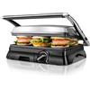 Aigostar Tostapane Piastra 2000W, Temperatura Regolabile 190-230°C, Apertura a 180°, Bistecchiera Elettrica Antiaderente 29,5 x 23,5 cm, Ideale per Bistecche, Verdure e Sandwich, Samson