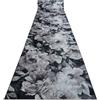 rugsx Passatoia antiscivolo LOTUS BOUQUET 52901 Fiori grigio/beige - Lavabile - 80x390 cm - Runner per corridoio e cucina
