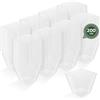 Horeca Collection - 200pcs Ciotola quadrata trasparente 120cc - 5,8x5,3 cm - Bicchieri antipasti in plastica - Bicchieri per dessert - Catering - Ciotole - Bicchieri - Finger Food