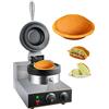 KSWBD Maker di waffle di hamburger commerciale, 1300 W Stick Electric Panini Press Machine di hamburger 50-300 ℃ Controllo a temperatura Riscaldamento a doppia faccia da 5 minuti Guppa