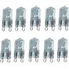 UGEFKMQ 10PCS Lampade Alogene G9 230V 40W 2800K Lampadine Alogene G9 20W 230V Bianco Caldo Per Lampada Da Parete Lampadario Lampada Da Terra,40 W