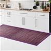 CosìCasa Tappeto Bamboo Cucina Antiscivolo | Passatoia Cucina Idrorepellente, Facile da Pulire e Realizzata con Materiali Sostenibili | Tappeto Bambu Tinta Unita (Viola, 50 x 230 cm)