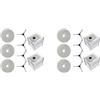 MeevrgR Kit di ricambio per ECOVACS per DEEBOT per mini robot aspirapolvere, include panni per mocio, sacchetti per la polvere e spazzole laterali, cuscinetti in microfibra e sacchetti usa e getta per