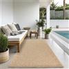 the carpet Kansas - tappeto indoor/outdoor in juta naturale, resistente e facile da pulire, ideale per terrazza, balcone o soggiorno - Natura - ca. 60 x 180 cm