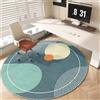 Odot Tappeto Sedia Ufficio Gaming Rotondo, Tappeto Salvapavimento Antiscivolo Protettore del Pavimento Tappetino per Sedia da Ufficio con Ruote per Parquet Pavimenti Duri (Cartone animato,140cm)