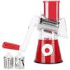 Cikonielf Tagliaverdure Manuale Tagliaverdure Multifunzione Tagliaverdure Grattugia Tritacarne Accessori Da Cucina(Rosso)