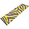 OWFKAY Tappeto per corridoio, motivo zebrato giallo, viola, lungo, per interni, antiscivolo, ultra morbido, per camera da letto, bagno, lavanderia, soggiorno, 183 x 60 cm.