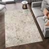 TAPISO Retro Tappeto Soggiorno Pelo Corto Design Moderno Vintage Motivo Astratto Fiori Ornamenti Multicolore Grigio Rame Salotto Sala Camera Cameretta Sicuro OEKO-TEX 160 x 220 cm