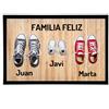 NANNUK Baby creations Nannuk - Zerbino personalizzabile in gomma, famiglia da 3