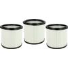 vhbw 3x filtro a pieghe piatte compatibile con Aqua Vac 3000 Plus, 5000 Plus, 6160 F, 1000, 2000 Plera aspirapolvere - Cartuccia filtrante
