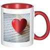 PKTTECRFPK Divertente tazza da caffè con note musicali e pianoforte, tazza in ceramica bicolore con manico confortevole, motivo 3D, perfetta per tazze da caffè e tè
