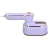 Jectse Ferro da Stiro a Vapore Portatile, Mini Macchina da Stiro a Vapore Ad Alta Temperatura Viola Sia Umido Che Secco per la Casa (Spina europea 220 V)