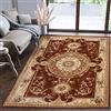 Mazovia Tappeto Salotto Moderno Pelo Corto - Tappeti Moderni Soggiorno - Tappeti Camera da Letto - Tappeti Salotto Grandi Dimesnioni - Motivo Orientale - Marrone - 70x140 cm