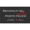 IDEA INDEPENDENT - Il Nostro Posto Felice - Zerbino Personalizzato in Gomma Riciclata Zerbino da Esterno e Interno Idea Regalo per la Casa 40x70 cm 100% Made in Italy