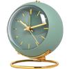 UTTASU Sveglia silenziosa con lancette luminose, orologio da comodino per studenti, casa, ufficio, quadrante grande e facile da leggere, alimentato a batteria, orologio da comodino, design minimalista