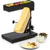 Klarstein Griglia per Raclette con Vassoio in Acciaio Inox, Piastra Raclette Formaggio Rotabile e Regolabile 1000W, Piastra Elettrica per Grigliare Carne e Formaggio, Piastra Grill per Interni