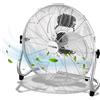 Krimex Ventilatore da Terra 100 Watt Inclinabile 3 Velocità da Pavimento in Metallo Alta Resistenza da Ufficio, Industriale, Casa (Alluminio)