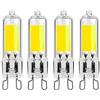 Generic Lampadine LED G9 dimmable 2W equivalenti 20W Lampadina alogena CRI 80+ 300LM per lampadari plafoniere lampade tavolo camera letto cucina soggiorno(Cool White 6000K,4pack)
