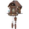 Kintrot Orologio a cucù tradizionale della Foresta Nera artigianale in legno orologio da parete al quarzo con 12 melodie
