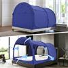 Alvantor Tenda a baldacchino per letto matrimoniale, tenda per dormire, per interni, pop-up, portatile, traspirante, blu navy, cottage (materasso non incluso) riduce la luce