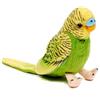 Uni-Toys - Parrocchetto ondulato senza voce (verde) - 12 cm (altezza) - Uccello di peluche - peluche