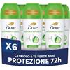 Dove, Deodorante Roll On Advanced Care Cetriolo e Tè Verde, Antitraspirante, Formula Delicata Con Tripla Azione Idratante, Protezione Fino a 48 Ore, Deodorante Uomo e Donna, 6 Pezzi da 50ml
