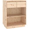 vidaXL Mobile Consolle 60x34x75 cm in Legno Massello di Pino