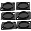 Toyvian 6 Pezzi Copertura Antipolvere per Connettori Xlr Pannello in Zinco Nero per Montaggio su Rack Audio Adatto a Connettori Speaker per Uso Audio