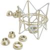 keepdrum Keep Drum MS088 Silver microfono del ragno elastico supporto per microfoni Rode NT1-A Podcaster procaster