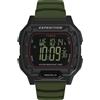 Timex Expedition Ridge TW4B34500 - Orologio digitale al quarzo da uomo, 43 mm, cinturino in silicone verde e cassa nera