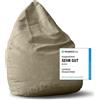 DS Produkte Pouf Lumaland Luxury XL PLUS elegante pouf a sacco - 220 L di imbottitura con cuciture extra resistenti - Beige