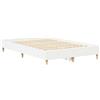 vidaXL Struttura letto bianca 137 x 190 cm in materiale composito