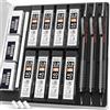 Nicpro Set di portamine Nicpro in metallo, 0,9 mm, matite nere da 0,9 mm, mine HB, gomme da cancellare, ricariche per gomme da cancellare per adulti, bambini, artisti, scrittura, disegno, schizzo