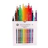 Generico Pastelli Triangolari BIG Punta 6.0, Confezione da18 COLORI Tinta Unita, 1 pezzo