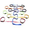 Aetherize Corda da passeggio - 12 corde di sicurezza con manici colorati, imbracatura per bambini per camminare con guinzagli per insegnanti, corda per asilo nido per aula, attività all'aperto (12, 1 piedi)
