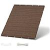 HOKXUAN Telo Frangivisto 2.7 x 0.9 m in HDPE Anti-Uv Divisorio Parasole Paravento Protezione Privacy Respirante Telo Ombreggiante per Balcone Giardino Recinzione, Marrone