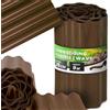 Instalguru Bordura Giardino 25 cm 9 m Profilo Prato Flessibile Separatore Aiuole Plastica Marrone Resistente Intemperie Cordolo Orto Striscia Divisoria Muretto Stop