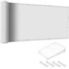 GOUSANG Tenda da Sole Rettangolare 70 x 160 cm Impermeabile, Rettangolare Tenda Parasole Rettangolare con Occhielli PES Protezione UV 98% per Giardino Esterno terrazza, Bianco